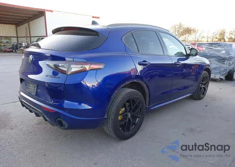 2021 Alfa Romeo Stelvio Ti Sport Awd from USA, damaged, VIN ZASPAKBN7M7D10750